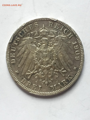 Германская империя 3 Марки 1909, до 05.04.2024 - 902793C1-4EC6-4BB3-ABB5-04A04872BEE8