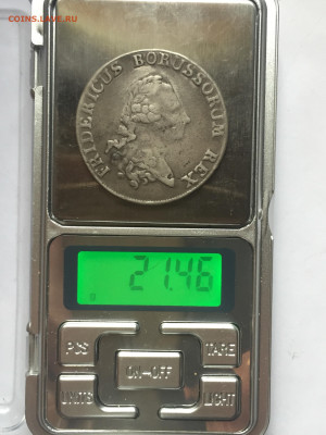 1 рейхсталер 1777, опознание подлинности. - 6A923379-726B-4974-992C-81807EEF365D