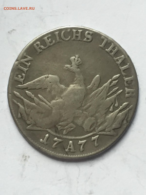 1 рейхсталер 1777, опознание подлинности. - 25DB5712-C7A4-4308-9053-6F81AF67C73E