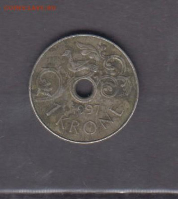 Норвегия 1997 1крона до 04 04 - 197