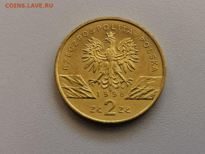 2 злотых Польша 1998 Камышовая жаба, до 07.04 - 1998 Жаба-2