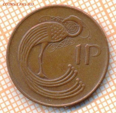 Ирландия 1 пенни 1988 г., до 08.04.2024 г. в 22.00 по Москве - Ирландия 1 пенни 1988 625а