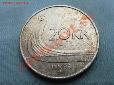 НОРВЕГИЯ  20 крон  1996г.  до 21.01.12 в 22-00 - MEMO0059.JPG