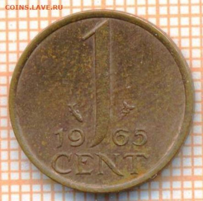 Нидерланды 1 цент 1965 г., до 09.04.2024 г. в 22.00 по Москв - Нидерланды 1 цент 1965 601