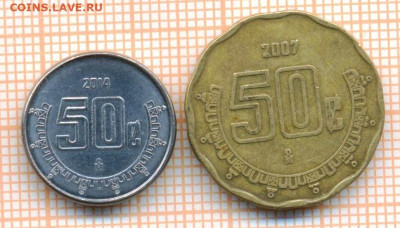Мексика 50 сентаво 2007,2014 г., до 09.04.2024 г. в 22.00 по - Мексика 50 сентаво 2007 14 603