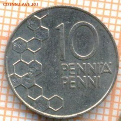 Финляндия 10 пенни 1990 г., до 10.04.2024 г. в 22.00 по Моск - Финляндия 10 пенни 1990 10 174
