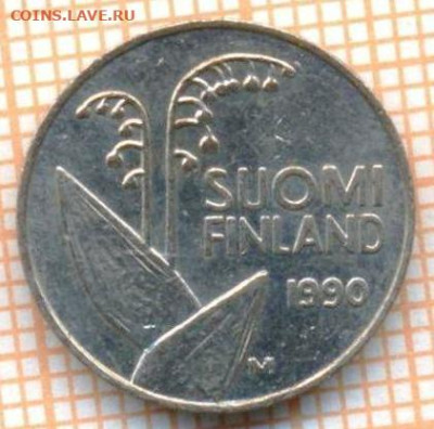 Финляндия 10 пенни 1990 г., до 10.04.2024 г. в 22.00 по Моск - Финляндия 10 пенни 1990 10 174а