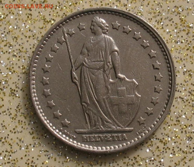 Швейцария 1 франк 1968 до 08.04.24г. 22.00ч. - швейцар