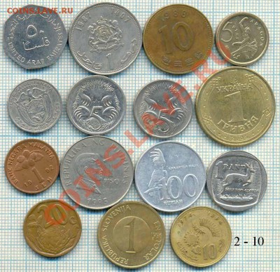 иностранные монеты наборами и на выбор - 2 10