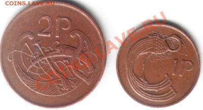 №4 Ирландия, 2 монеты(1пенни,2 пенса). До 20.01.2012 в 22-00 - №4-1