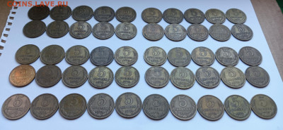 5 копеек 1974,76,77,78,79 г. 50 штук до 10.04.24 - 1000020981