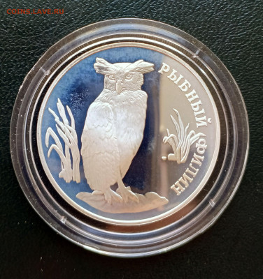 1 руб 1993 Рыбный филин до 06.04. 21-00 - 1 руб 1993 Рыбный филин-1