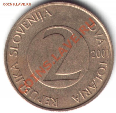 №10 Словения, 2 толара2001(ласточка).До20.01.2012 в22-00 - №10-1