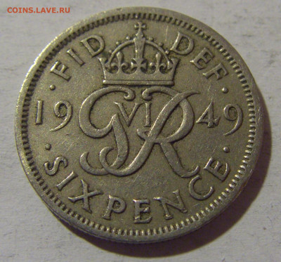 6 пенсов 1949 Англия №2 13.04.24 22:00 М - CIMG3588.JPG