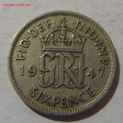 6 пенсов 1947 Англия №1 13.04.24 22:00 М - CIMG3592.JPG