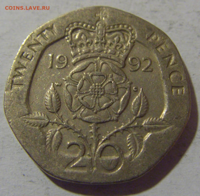 20 пенсов 1992 Англия №1 13.04.24 22:00 М - CIMG3632.JPG