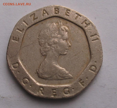 Великобритания 20 пенсов 1982 до 11.04.24г. 22.00ч. - вел
