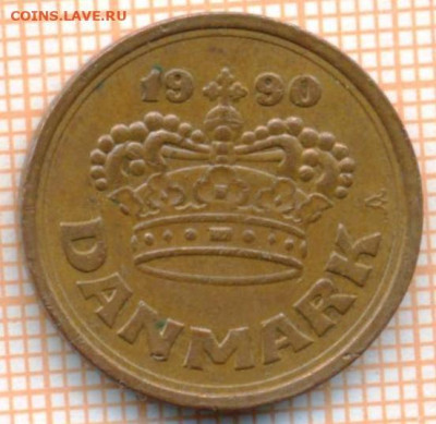 Дания 50 эре 2000 г., до 14.04.2024 г. в 22.00 по Москве - Дания 50 эре 1990 481