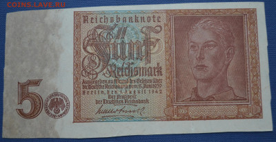 5 рейхсмарок 1942 без номера - DSC_0160.JPG