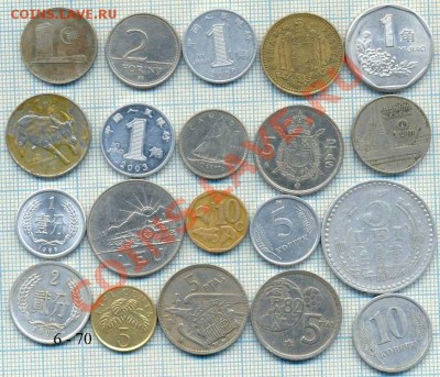 иностранные монеты наборами и на выбор - 6 70