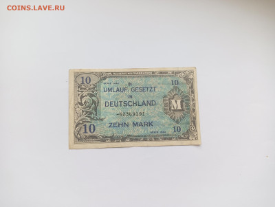 Германия 10 марок 1944 оккупация до 11.04 - IMG20240409131528