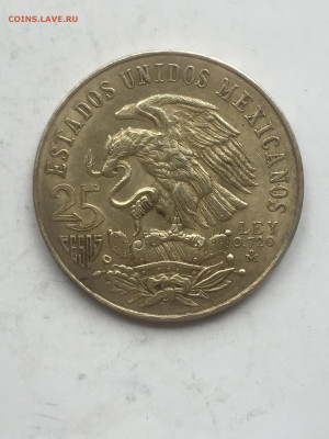 Мексика, 25 Песо 1968, до 15.04.2024 - AA64C085-B6A6-4598-A826-82E39FECFC10
