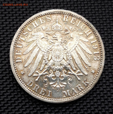 Германская империя 3 марки 1913, до 17.04.24 - 3 марки 1913_2