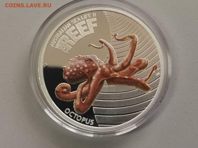 50цен 2012 Австралия - Осьминог, Ag999. Серия REEF, до 17.04 - ЯЯ Осьминог-2