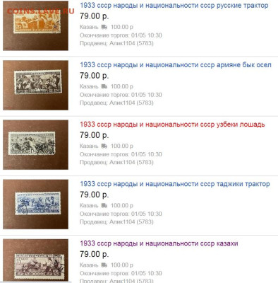 Коллекция марок, как оценить и продать ? - Народы СССР 1933г