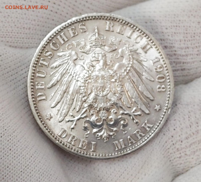 3 Марки 1908 A, Пруссия 16.04.2024 - 3
