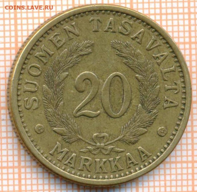 Финляндия 20 марок 1938 г., до 18.04.2024 г. в 22.00 по Моск - Финляндия 20 марок 1938 680