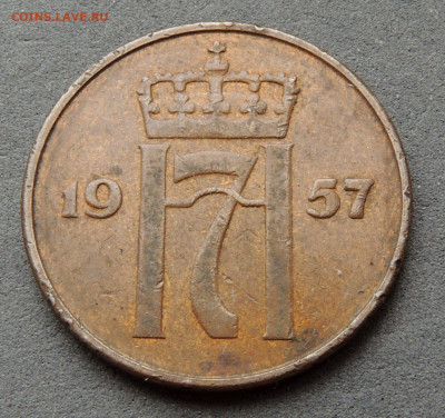 Норвегия 5 эре 1957 до 18.04.2024 - Норвегия 5 эре 57 .JPG