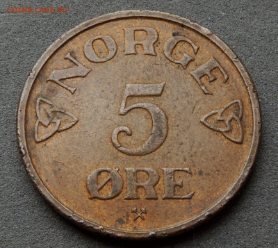 Норвегия 5 эре 1957 до 18.04.2024 - Норвегия 5 эре 57.JPG