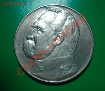 Польша,Серебро Пилсудский 10zl 1935г.до 22.01.12 в 22.00 МСК - пил