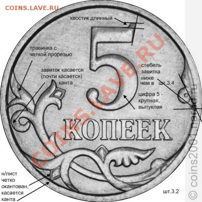 5 копеек 2007 М - учимся определять разновидность - 5k3-2
