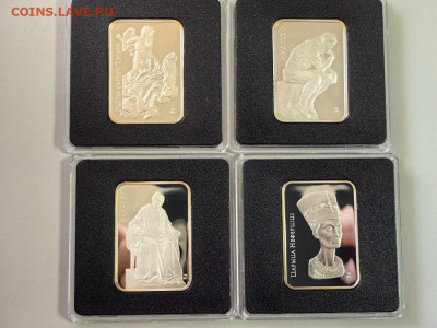 20р 2010-2011 Беларусь Мир скульптуры,(4шт), Ag925, до 22.04 - ЯЯ Беларусь Скульптура-2