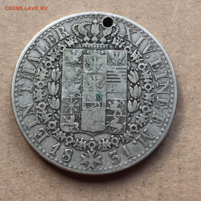 Пруссия, 1 Талер 1831, Фридрих Вильгельм III, до 22.04.2024 - 34A55DF4-8B42-41E2-B783-E9DC1E735C84
