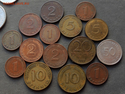 Германия пфенниги 15шт. 1950 - 1991 до 21.04.2024 - пфенниги 15шт. 2.JPG