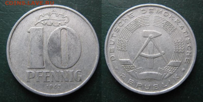 ГДР 10 пфеннигов 1963 А до 22-04-24 в 22:00 - 9 24 ГДР 10 пф 1963    513