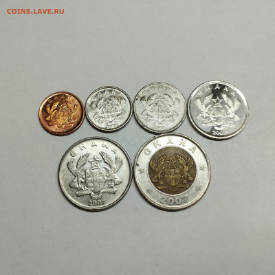 6 монет Ганы, 2007г., до 20.04.24г. - IMG_20240417_124935