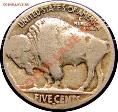 G09 США Buffalo Nickel 5¢ 1937D до 23.01 в 22°° - G09 USA Buffalo Nickel 1937D_2