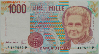 Италия 1000 лир 1990 г. до 23.04.24 - DSCN7217.JPG