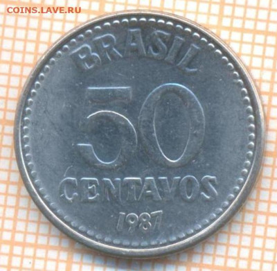 Бразилия 50 сентаво 1987 г., до 24.04.2024 г. в 22.00 по Мос - Бразилия 50 сентаво 1987 681