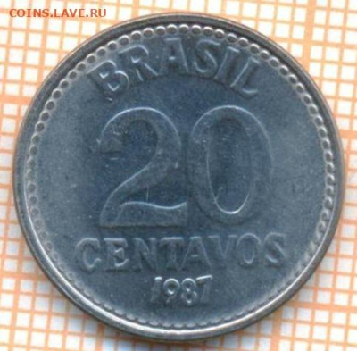 Бразилия 20 сентаво 1987 г., до 24.04.2024 г. в 22.00 по Мос - Бразилия 20 сентаво 1987 682