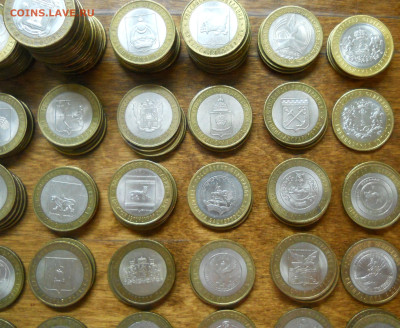 10 руб БИМЕТАЛЛ  примерно 110 шт . Области ,регионы - DSCN0158.JPG
