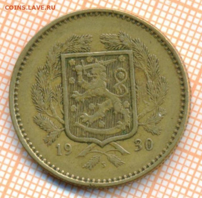 Финляндия 10 марок 1930 г., до 25.04.2024 г. в 22.00 по Моск - Финляндия 10 марок 1930 717а