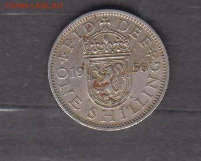 Великобритания 1956 1 шиллинг( Шотланский герб) до 24 04 - 481а