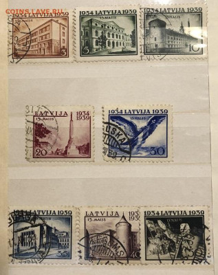 Марки Латвия 1939 5 лет конституции - IMG_1162
