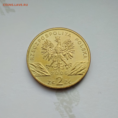 Польша. 2 злотых 2006г. Сурок.до 27.04.24г. - 2006г. Сурок.2