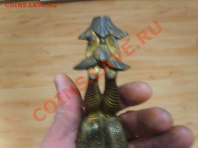 Бронзовая статуэтка монаха стоящего на руках - S8302899.JPG